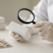 Apoteker memeriksa kemasan obat untuk memastikan keaslian produk
